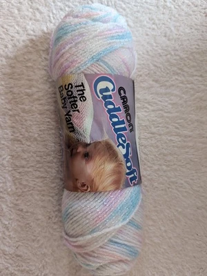 Caron Baby CuddleSoft Pompadour Yarn-Dupont Orlon.  Cotton Candy Print  - Image 1 of 4
