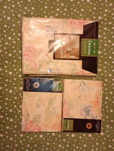 DoRMA SUPREME HANNAH Double duvet cover set pillowcases scalloped floral vintage - Picture 1 of 19