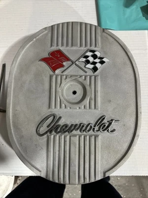 Limpiador de aire de aluminio con media aleta usado nostálgico para GM SBC BBC Hot Rod RATROD Foto 1 de 4