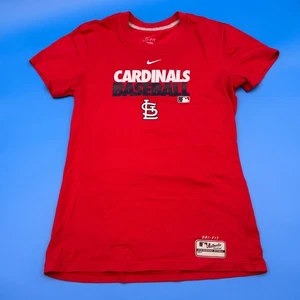 Nike Dri Fit St. Louis Cardinals Baseball T-Shirt MLB Performance Apparel - Picture 1 of 5