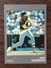 1990 Star Company JOSE CANSECO  LTD Edition GOLD Promo Card 300 printed I9020107
