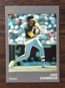 Star Company 1990 José Canseco edición LTD DORADA tarjeta promocional 300 impresa I9020107 - Imagen 1 de 6