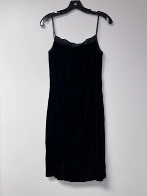 Vestido sexy vintage anos 90 sem alças veludo preto Gunne Sax Jessica McClintock tamanho 9 - Imagem 1 de 4