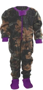 Pijama TrailCrest Bebé Niño Pequeño Camuflaje Niñas Borde Púrpura Dormir - Imagen 1 de 2