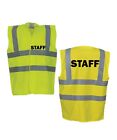 Staff Hi Vis Ppe Workwear  Security Office Doorman Staff Guard Waistcoat Hi Viz