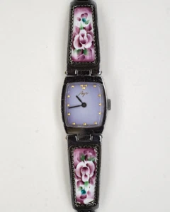 Vintage soviet Luch 1801-1 wristwatch enamel bracelet USSR - Picture 1 of 13