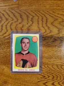 1961-62 Topps Hockey Denis De Jordy Rookie Card Good See Pics For Condition - Picture 1 of 2