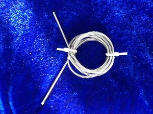 Stainless Steel Spring for Vacuum Degassers, 2,5 mm OD x 0.5 mm, 1 m Long  - Picture 1 of 2
