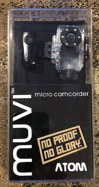 Veho Muvi Atom Micro Camcorder VCC-004-ATOM-NPNG Waterpf. Case & Mount Sport Kit - Image 1 of 1