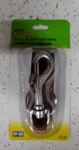 NUOVO portachiavi in pelle con bullone a scatto Pk portachiavi/anelli/bobine KC186 - Foto 1 di 2
