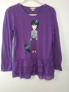 Beautiful Self Esteem Girl Teen Top Glitter Bling Long Sleeve Med. Pit2Pit 17" - Picture 1 of 12
