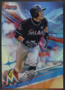 Ichiro Suzuki 2017 Bowman’s Best REFRACTOR #52 Miami Marlins - Imagen 1 de 2