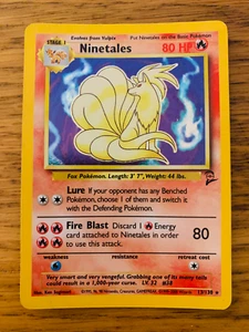 ¡Juego de 2 cartas de Pokémon Ninetales (13/130) Holo Base! ¡P&P RÁPIDO Y GRATUITO! - Imagen 1 de 37