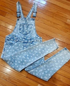 NWOT Abercrombie Kids Jumpsuit Denim flower size 16 girls Romper - Picture 1 of 5