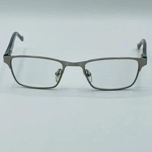 Lucky Brand Eyeglasses Frames Only Silver 49-18-130 Black Square Lens Lentes - Picture 1 of 8