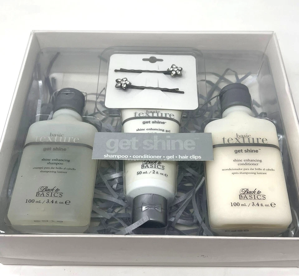 Back To Basics Basic Texture Get Shine Set - Shampoo Conditioner Hair Gel - Image 1 of 1