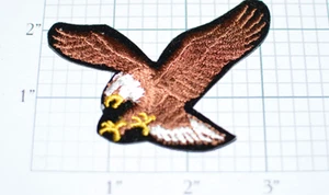 Bald Eagle Iron-on Vintage Embroidered Patch Applique Biker Jacket Vest Shirt - Picture 1 of 1