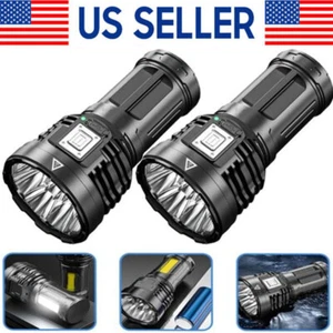 Super Bright 12000000LM Torch 8 LED Flashlight USB Rechargeable Tactical lights - Picture 1 of 15