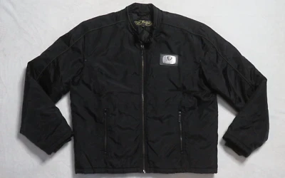 Винтажная мужская куртка-бомбер Ed Hardy размер 2XL бывшая в употреблении черная с надписью логотип Tiger - Изображение 1 из 4