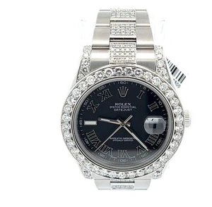 Mens Rolex Datejust II XL Oyster Perpetual Diamonds - Picture 1 of 10