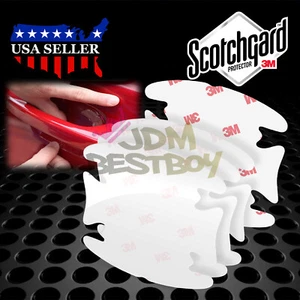 4x 3M Scotchguard Clear Paint Scratch Protector Door Handle Cup Film Sticker Bra - Picture 1 of 6