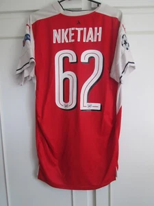 2016-2017 Arsenal Nketiah 62 Arsenal Home Football Shirt Medium /59069 - Picture 1 of 7