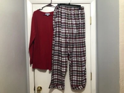 NUEVO Conjunto de pijama de manga larga talla grande Only Necessities pantalones a cuadros Foto 1 de 3