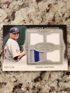 2011 Topps Marquee Gametime Mementos Quad Relics /199 Johan Santana #GMQR-16 - Bild 1 von 2