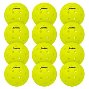 12 Pack Franklin X 40 Pickleballs Outdoor Durable Usapa Approved Yellow - Picture 1 of 11