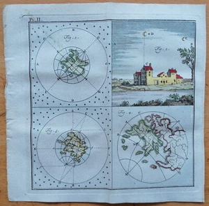 Astronomy Original Colored Engraving (B) - 1779 - Picture 1 of 1