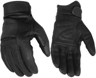 Men's Premium Leather Street Motorcycle Glove Protective Cruiser Biker Gel Glove - Image 1 of 4