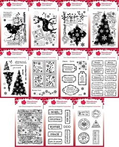*2023* Estampillas transparentes de Navidad de carpintería - por lectura de Francoise - expresión creativa - Imagen 1 de 72