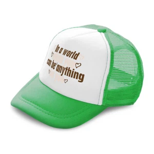 Kids Trucker Hat World Where You Can Anything Love Boys Caps & Girls Caps - Picture 1 of 7