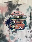 Buc-ees Beaver Tie Dye T Shirt XL Surfboard Truck Multi Front And Back Graphics
