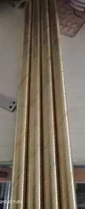 12mm diameter Mokume Gane Copper rod, 12" length, three alloy, twisted pattern - Picture 1 of 3