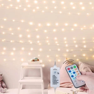 Fairy String Light USB Remote, 66 Ft 200 Led Firefly Light Decoration Warm White - Picture 1 of 12