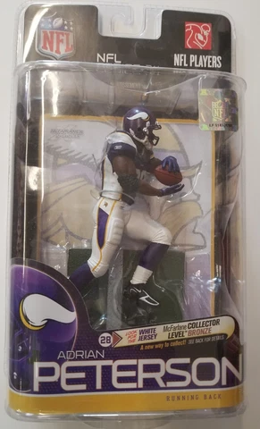 Adrian Peterson action figure Minnesota Vikings NEW McFarlane NFL Petersen Cover
