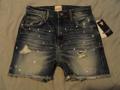 NUEVO CON ETIQUETAS PANTALONES CORTOS DE MEZCLILLA DE BAMBÚ DESGASTADOS ADIVINA PARA NIÑAS CON DETALLES TALLA 14 Foto 1 de 4