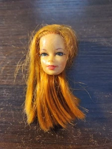 Vintage Barbie Stacey rote Haare Puppe nur Kopf Japan Mattel TNT Wimpern - Bild 1 von 4