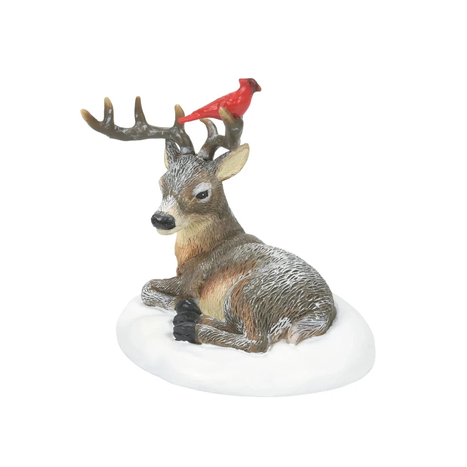 DEPARTMENT 56 Dept 56 CARDINAL CHRISTMAS DEER General Village 6009797 BRAND NEW IN BOX