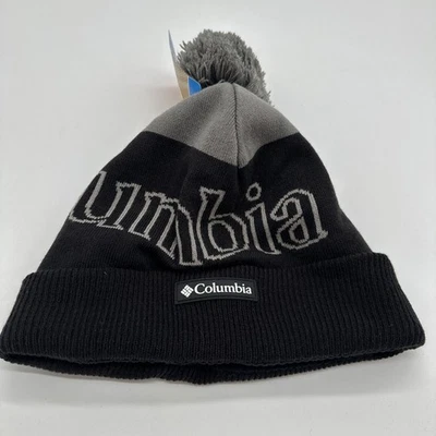 $35 Columbia Hat Beanie Adult Polar Powder II Omni Heat Black O/S - Image 1 of 4