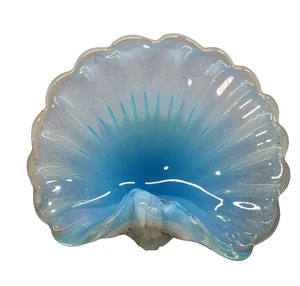Cenedese Murano Kunst Glas Muschel mundgeblasen Vintage MCM italienisches Dekor signiert - Bild 1 von 12