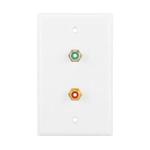 Panel de placa de pared RCA multifuncional para configuración de cine en casa de oficina - Imagen 1 de 12