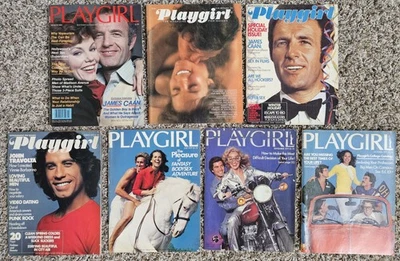 Lot Of 7 Playgirl Magazines ~5 From 1977 & One Each From '73 And '80 ~w/ Pullout - Image 1 of 4