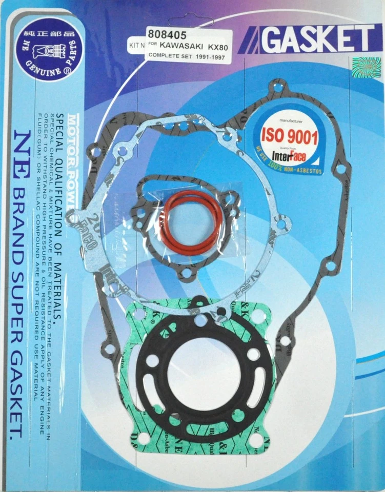 Полный комплект прокладок двигателя Kawasaki KX80 KX 80 1991-1997 - Изображение 1 из 1