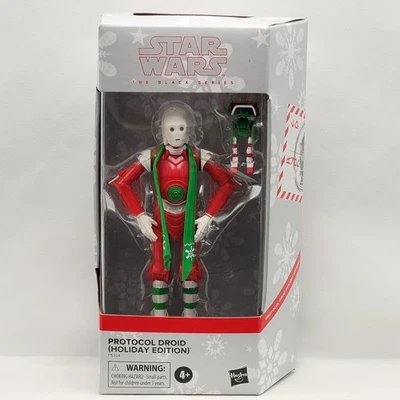 星球大战黑色系列假日版协议机器人 6 英寸可动人偶 2021 — 第 1/4 张图片