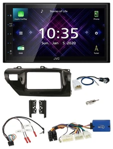 JVC DAB 2DIN Lenkrad Bluetooth USB Autoradio für Toyota Hilux 2015-2020 - Bild 1 von 12