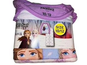 Disney Frozen ll Elsa & Anna Stronger Together Girls Purple Pajama Set size 10/ - Picture 1 of 12