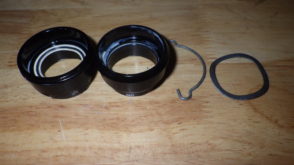CAMPAGNOLO PRESS FIT BOTTOM BRACKET CUPS, USED, BLACK, GOOD CONDITION - Image 1 of 1