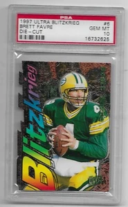 1997 Brett Favre PSA 10 Ultra BLITZKRIEG DIE CUT, Green Bay Packers - Picture 1 of 1